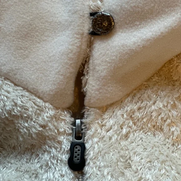 Patagonia Synchilla Curly Q Full Zip Jacket - Cream - Size Small - Picture 6 of 8